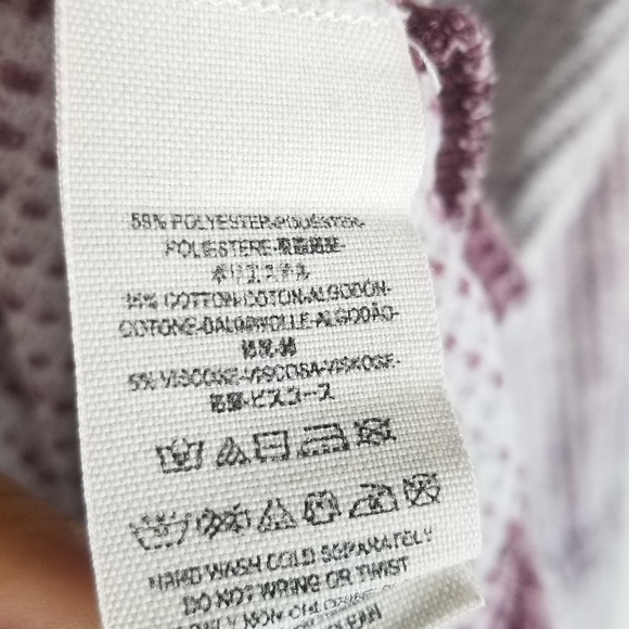 Free People Flare Sleeve Top Waffle Knit Oversized Washed Purple Size Medium - Picture 6 of 6